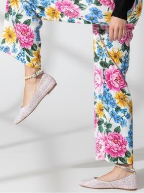 NWOT-Women's Multicolor Tweed Flats